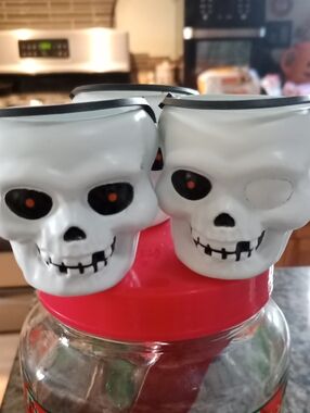 Vintage Fun World Skull Candy Baskets